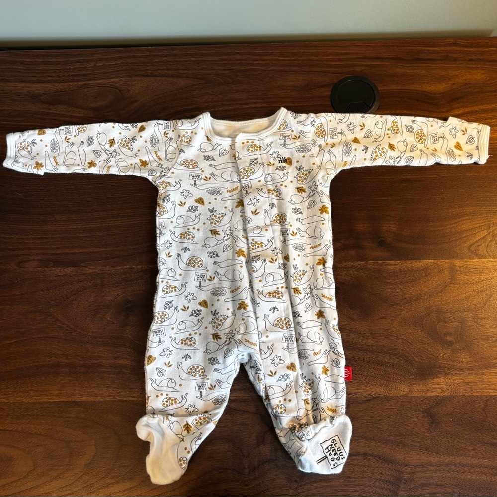 Magnetic Me “Slow Living” Cotton 0-3 Footie